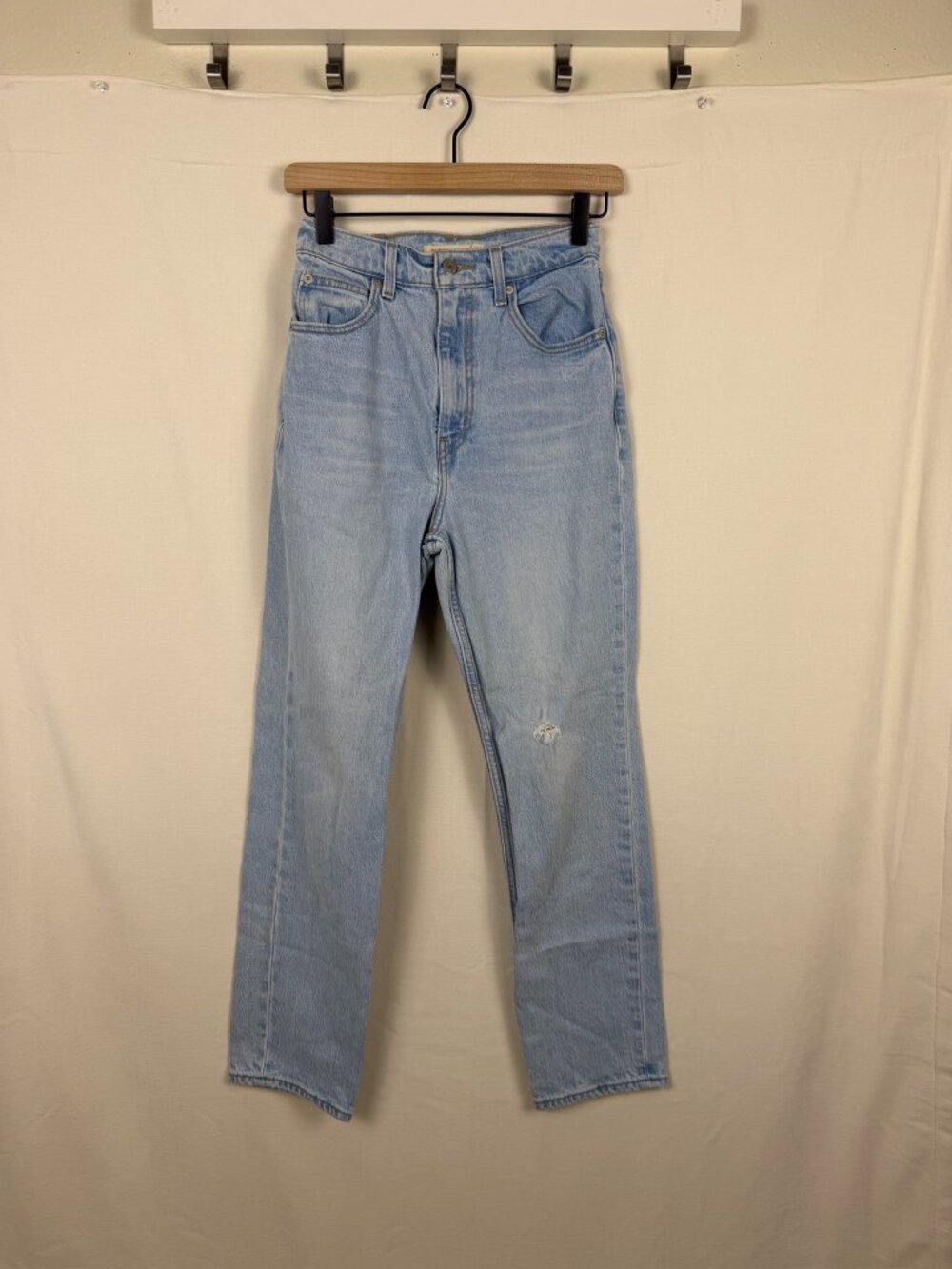 Levi's‎ 70s High Slim Straight Jeans Light Wash Denim Size 26 x 28